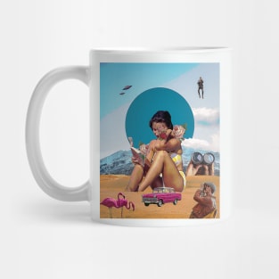 A beautiful woman in the desert Mug